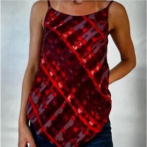 Cabi Cherish Cami Tunic‎ Tank. Red Purple. Size L (217)